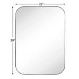 Josilyn Mid-Century Modern Wall Mirror – 30” x 22” 2
