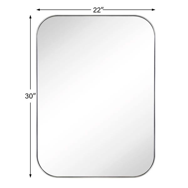 Josilyn Mid-Century Modern Wall Mirror – 30” x 22”