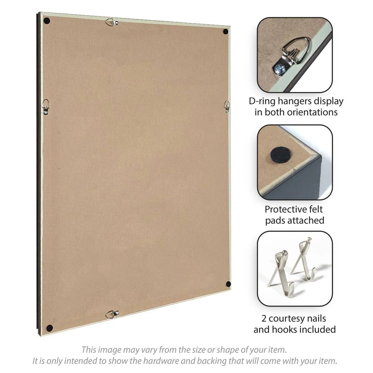 Kate & Laurel Framed Fabric Pinboard – 28” x 40” 5