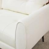 Corvo 61” Faux Leather Loveseat – White (UPH-LVST-BZSFX193WH-2) 6