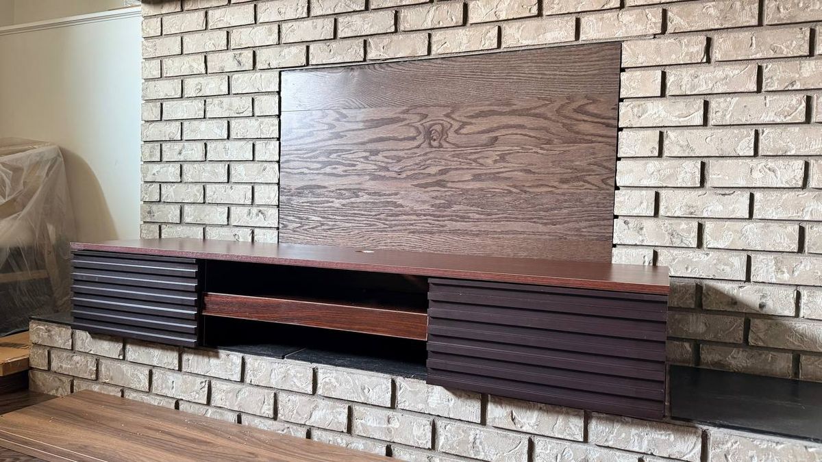 Moustache Brown Wall-Mounted Computer Desk 4