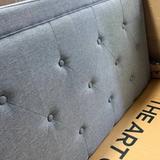 Hegg Linen Tufted Upholstered Platform Bed – Full – Light Gray 9