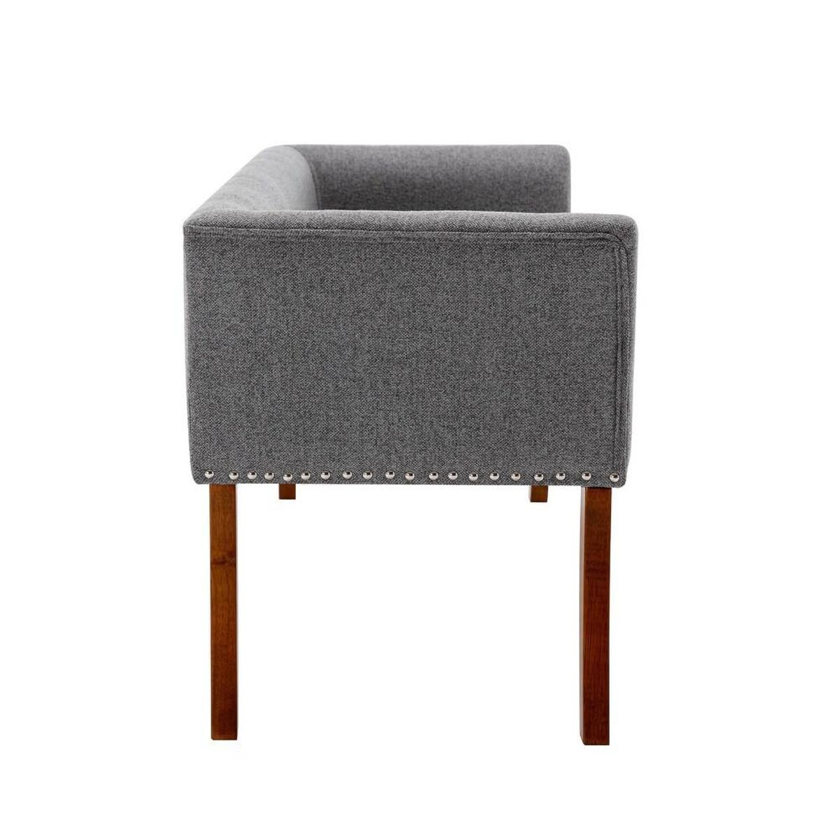 Porthos Home Nevis Upholstered Bench | Grey | QY063A GRY | Brand New 5