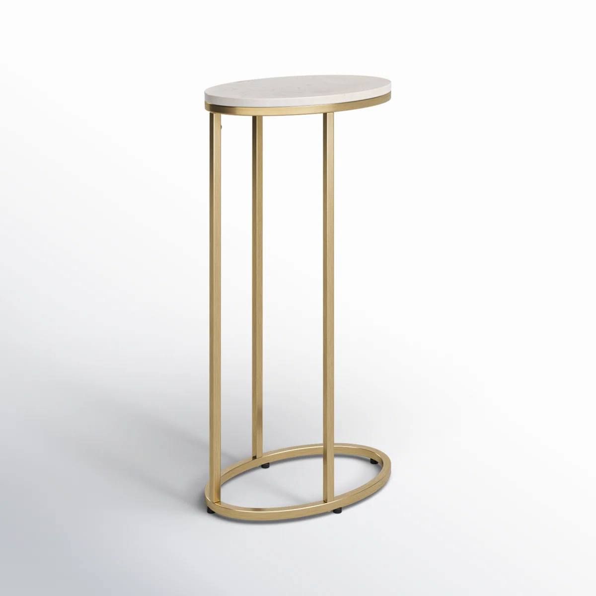 Vib Modern Gold End Table – Brand New in Box 2