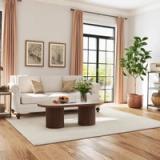 39.38” W Oval Coffee Table – Walnut | Modern Wood Look | Brand New 6