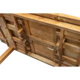 Extendable Solid Wood Dining Table – Brown | Farmhouse Style 4