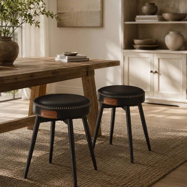 VASAGLE EKHO Dining Chairs / Stools Set of 2 – Black(New in Box)