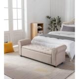 Porthos Home Wena Storage Bench – Beige 1