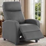 Korser Modern Leather Push-Back Recliner Chair 6