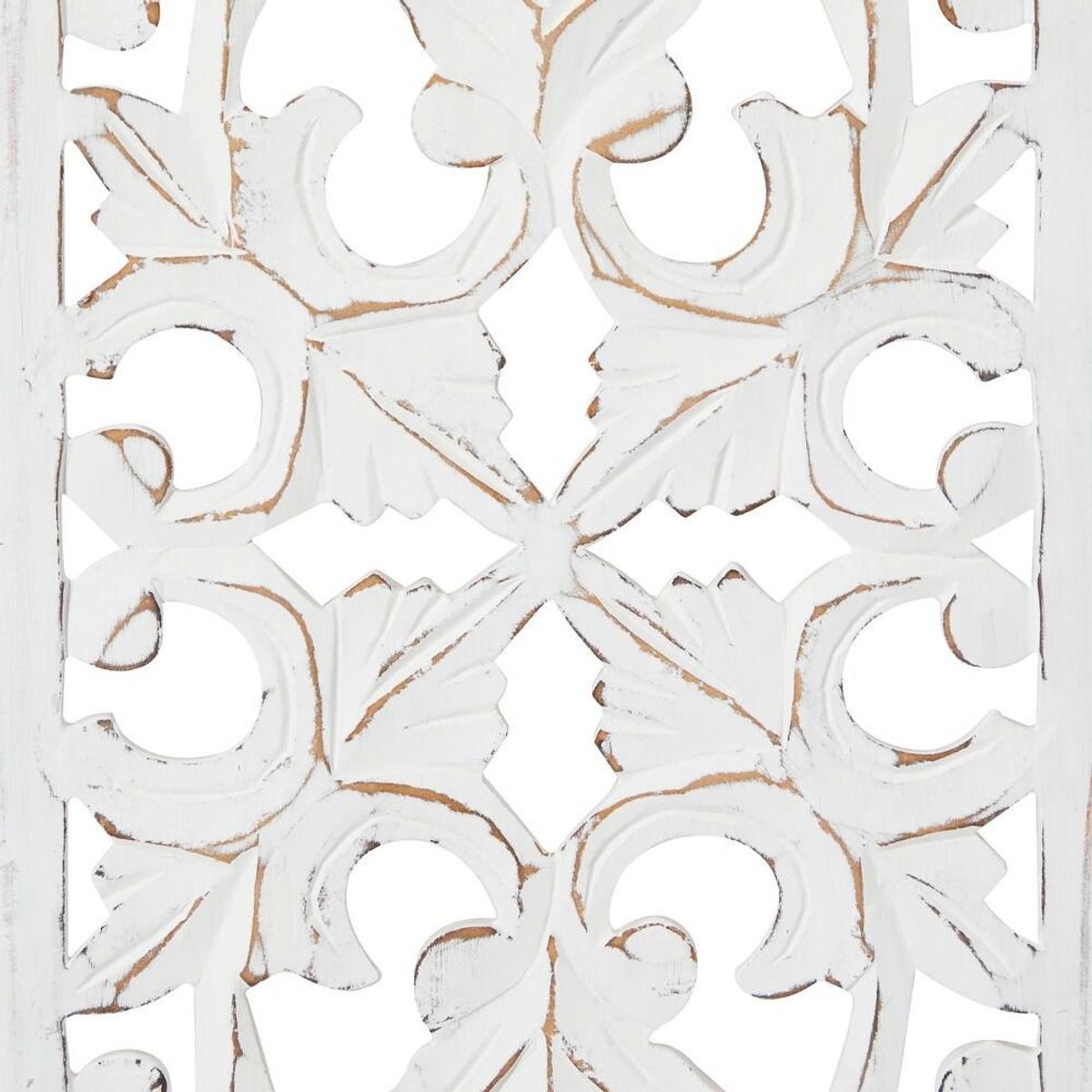 Wooden Handmade Intricately Carved Floral Wall Decor – Set of 3 | Brand New 3