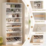 9-Tier Shoe Storage Cabinet – White 6