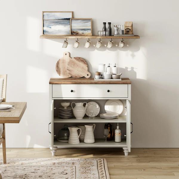 Scarlett Sideboard Buffet Cabinet | White 