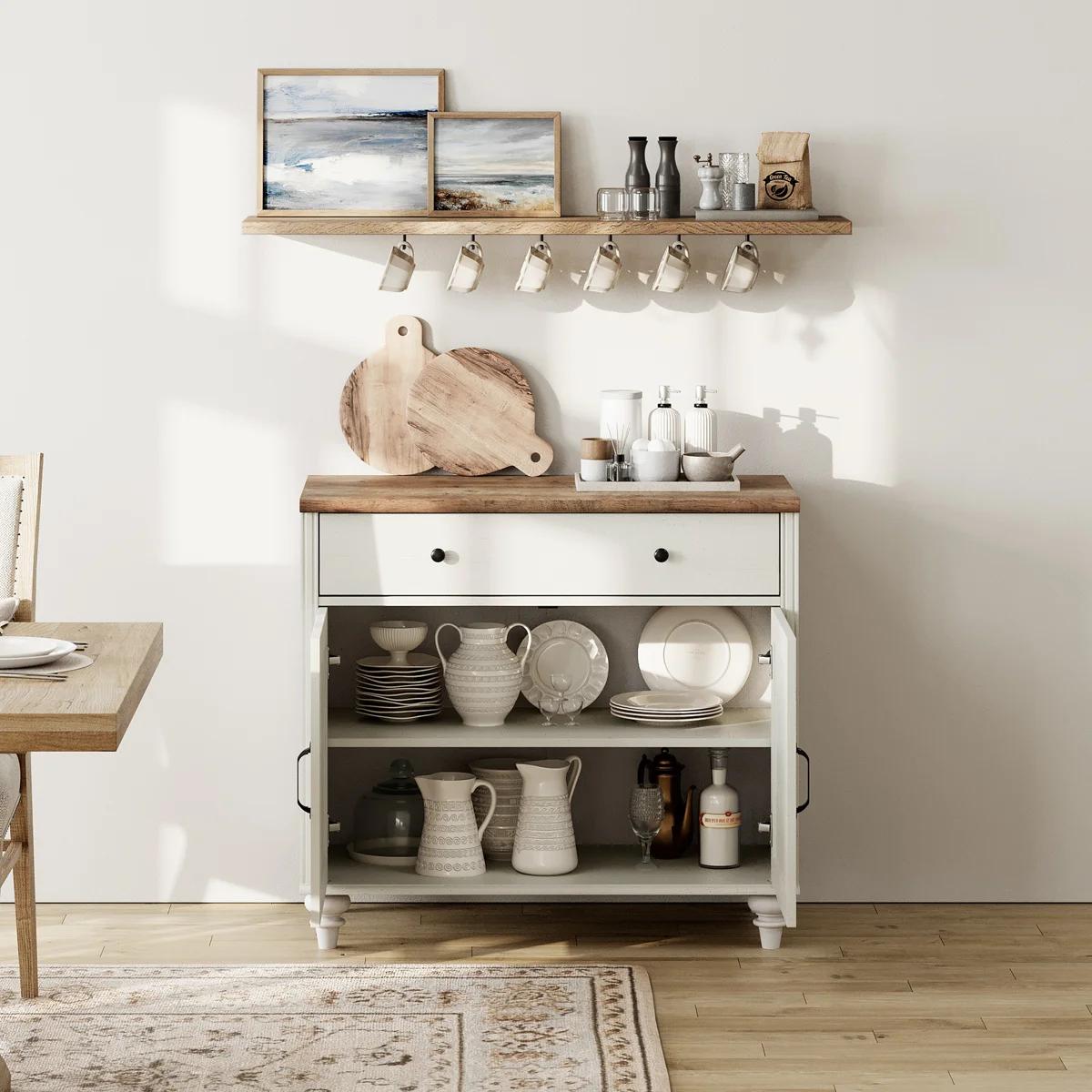 Scarlett Sideboard Buffet Cabinet | White 2