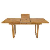 Extendable Solid Wood Dining Table – Brown | Farmhouse Style 8