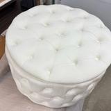 Porthos Home Fiene Round Storage Ottoman – Cream 6