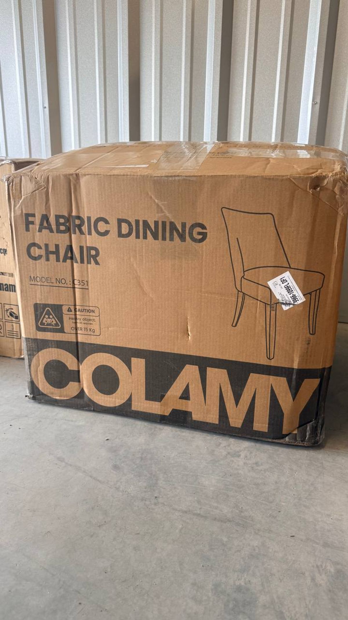  Parsons Upholstered Dining Chair | Beige | Solid Wood Side Chair | WF-C351-BE | New (open box) 9