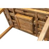 Extendable Solid Wood Dining Table – Brown | Farmhouse Style 6