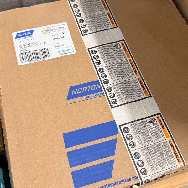 Norton Grinding Wheel – 8” x 1/2”, Professional Quality