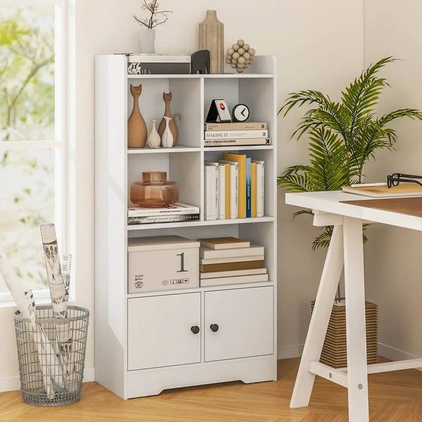 Lavonia 47.5” Cube Bookcase – White | Brand New in Box