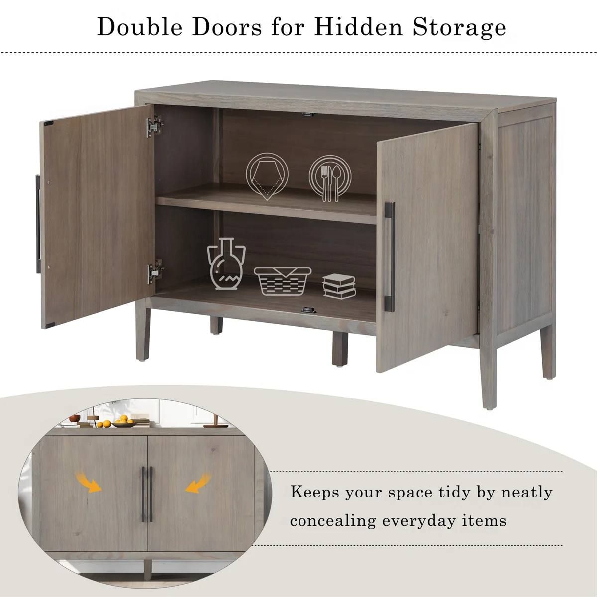 47.25” Farmhouse Sideboard Brand New 4