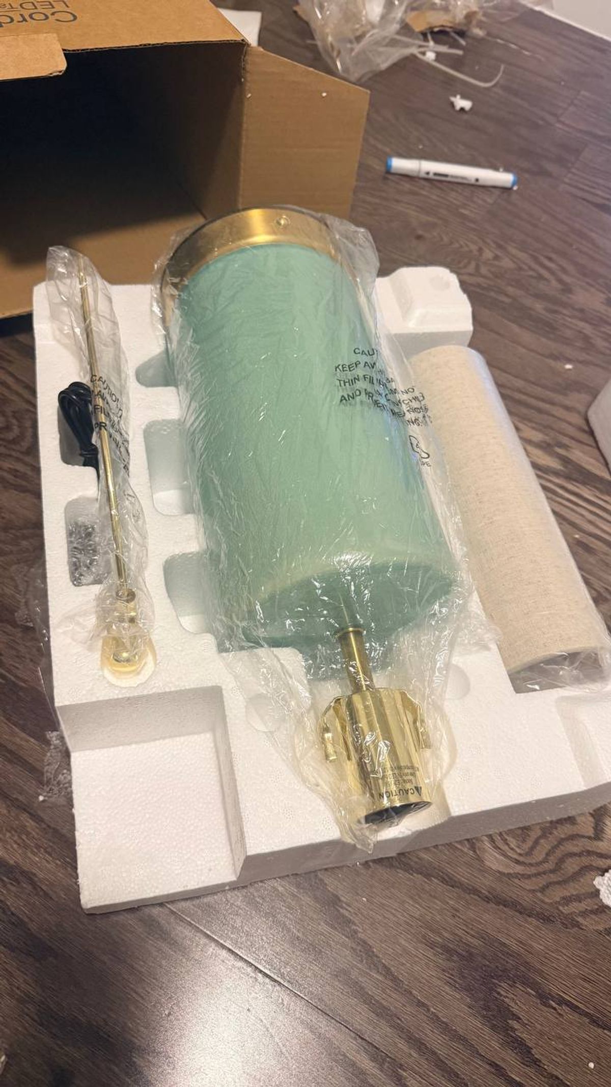 Classic Ceramic Cordless Table Lamp – Green | New in Box 6