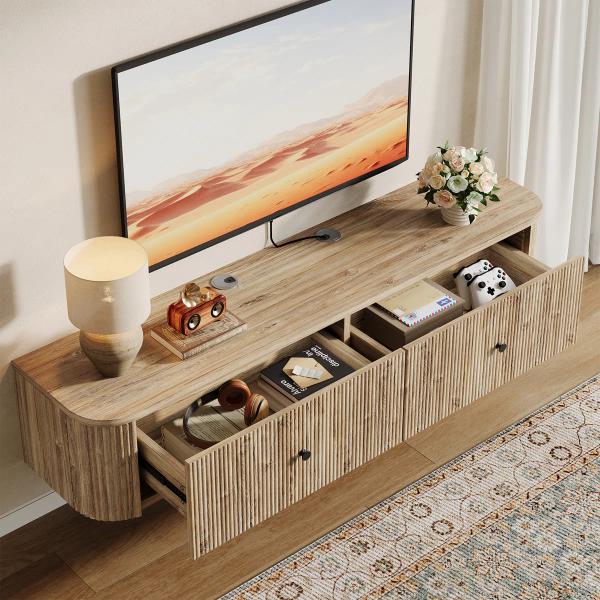  55” Floating TV Stand – Wall Mounted TV Console 