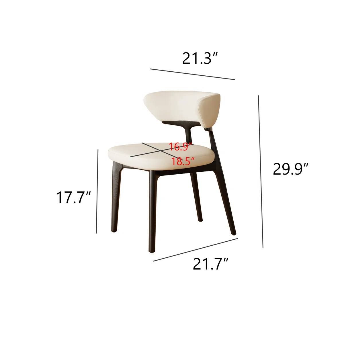 Modern Fully Assembled Dining Chairs Set of 2 7