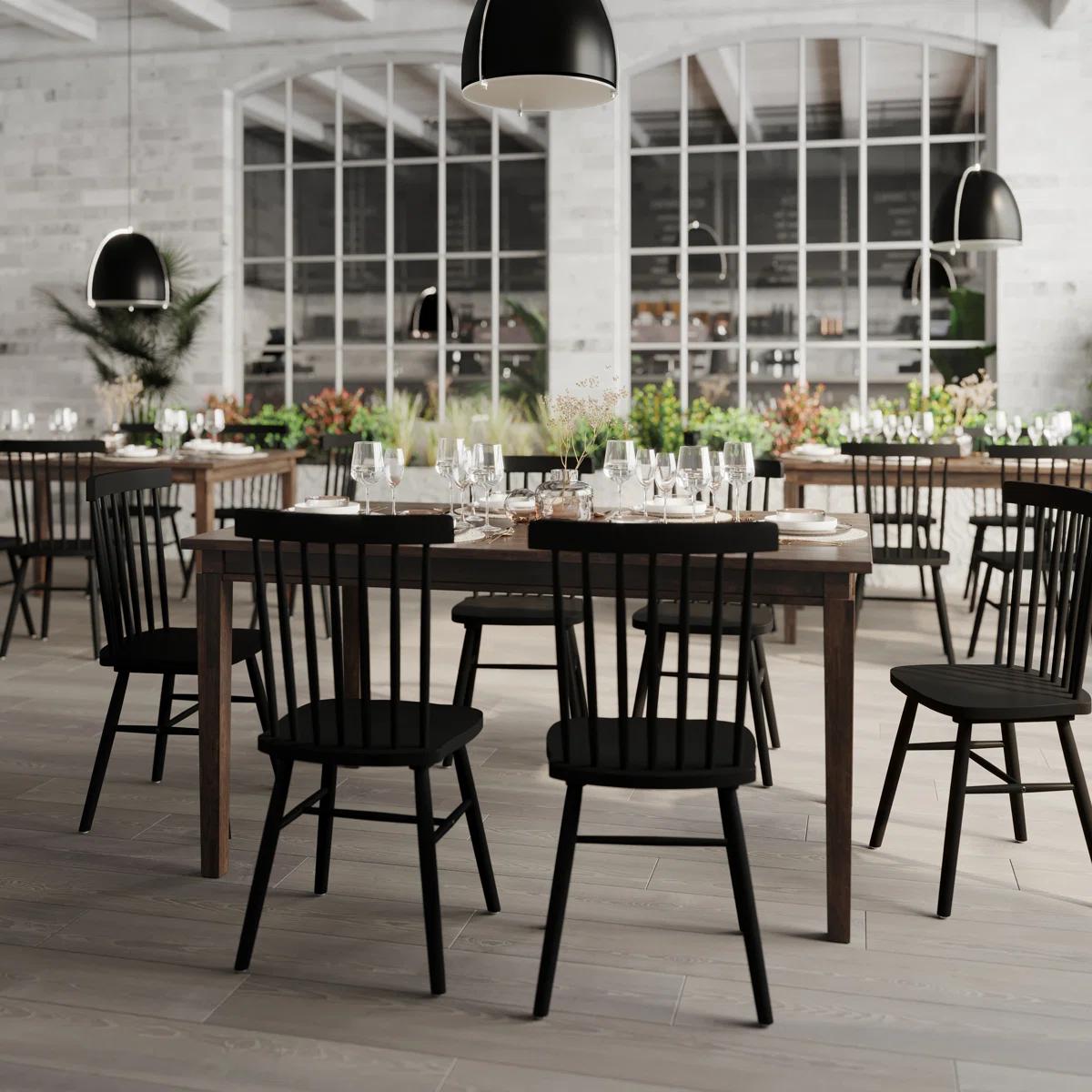 Ballarat Commercial Grade Heavy Duty Solid Wood Dining Table – Dark Brown – NEW IN BOX 3
