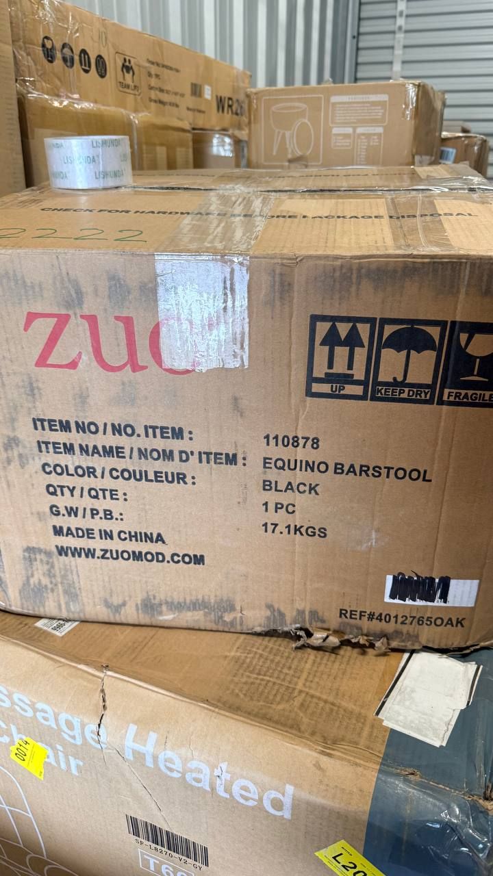 ZUO Equino Adjustable Bar Stool – Black 6