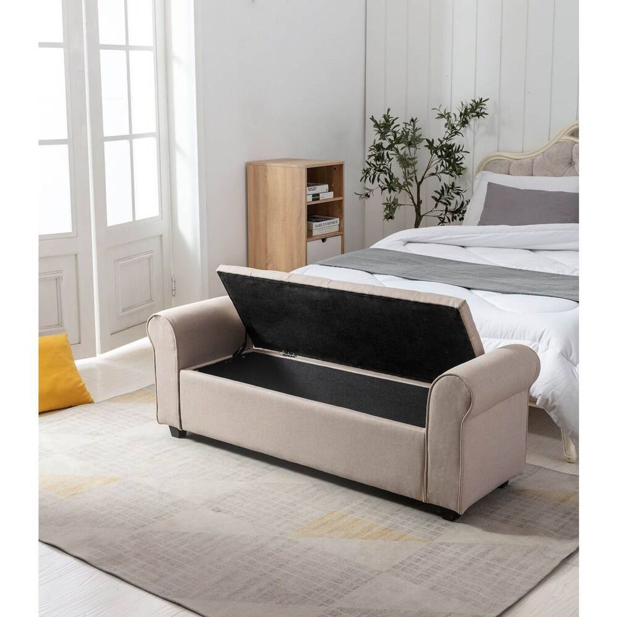 Porthos Home Wena Storage Bench – Beige 4