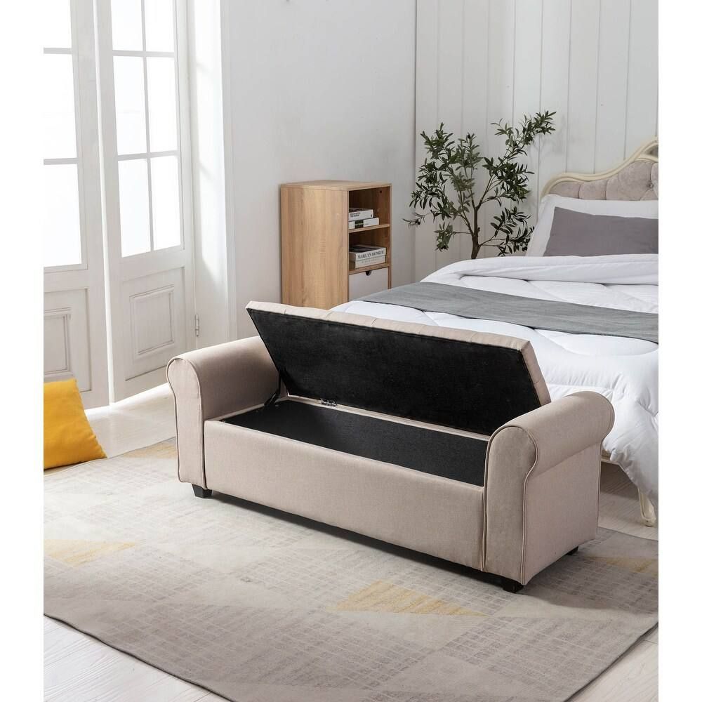 Porthos Home Wena Storage Bench – Beige 4