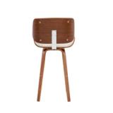 Porthos Home Oma Bar Stool – PU Leather, Walnut Wood Legs 3