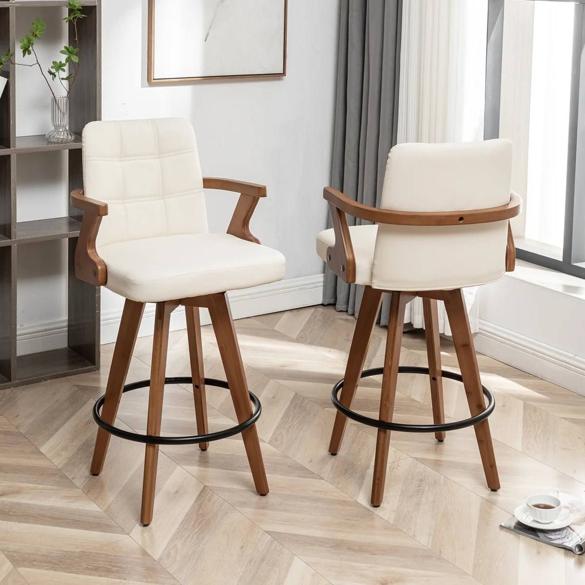 Lorant Swivel Counter Stools – Set of 2 | Beige | Brand New in Box 3