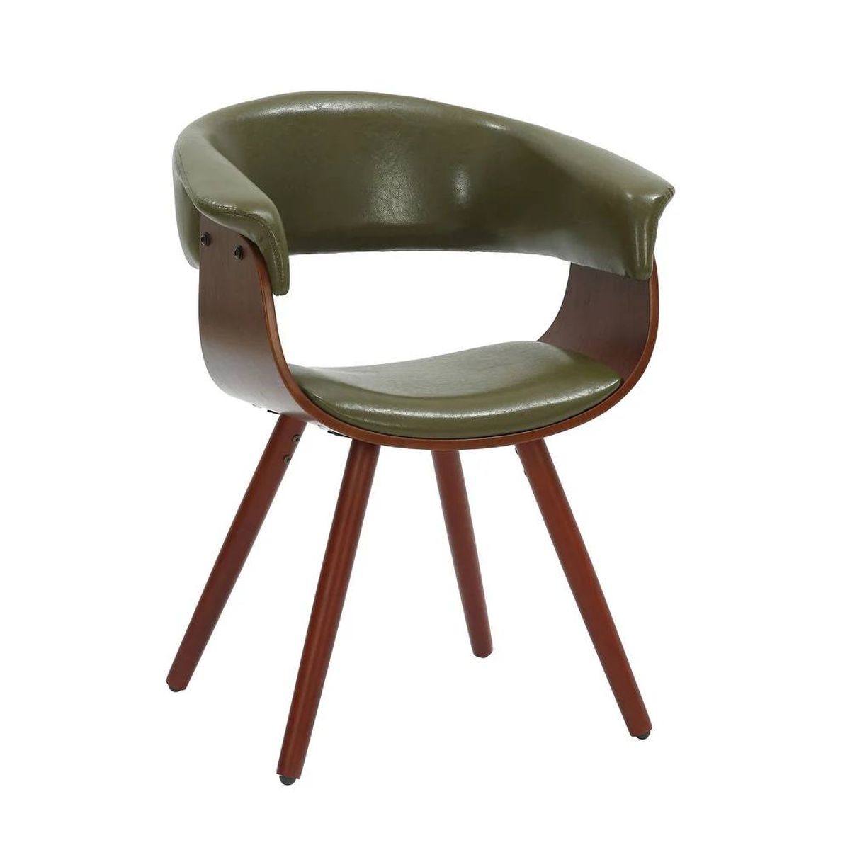 Porthos Home Zelda Dining Chair | Green Faux Leather | SKC038A GRN | Brand New 3