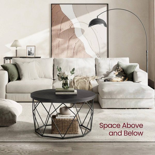 VASAGLE Black Coffee Table – Brand New, Boxed 