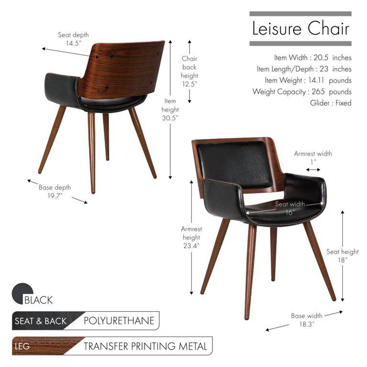 Porthos Home Finnick Leisure Chair | Brand New 5