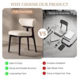 Modern Fully Assembled Dining Chairs Set of 2 6