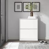 Aula 6-Pair Shoe Storage Cabinet – White 1