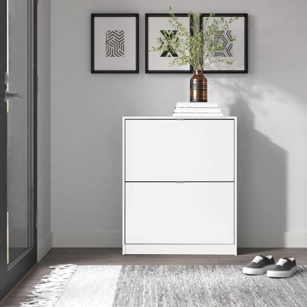 Aula 6-Pair Shoe Storage Cabinet – White