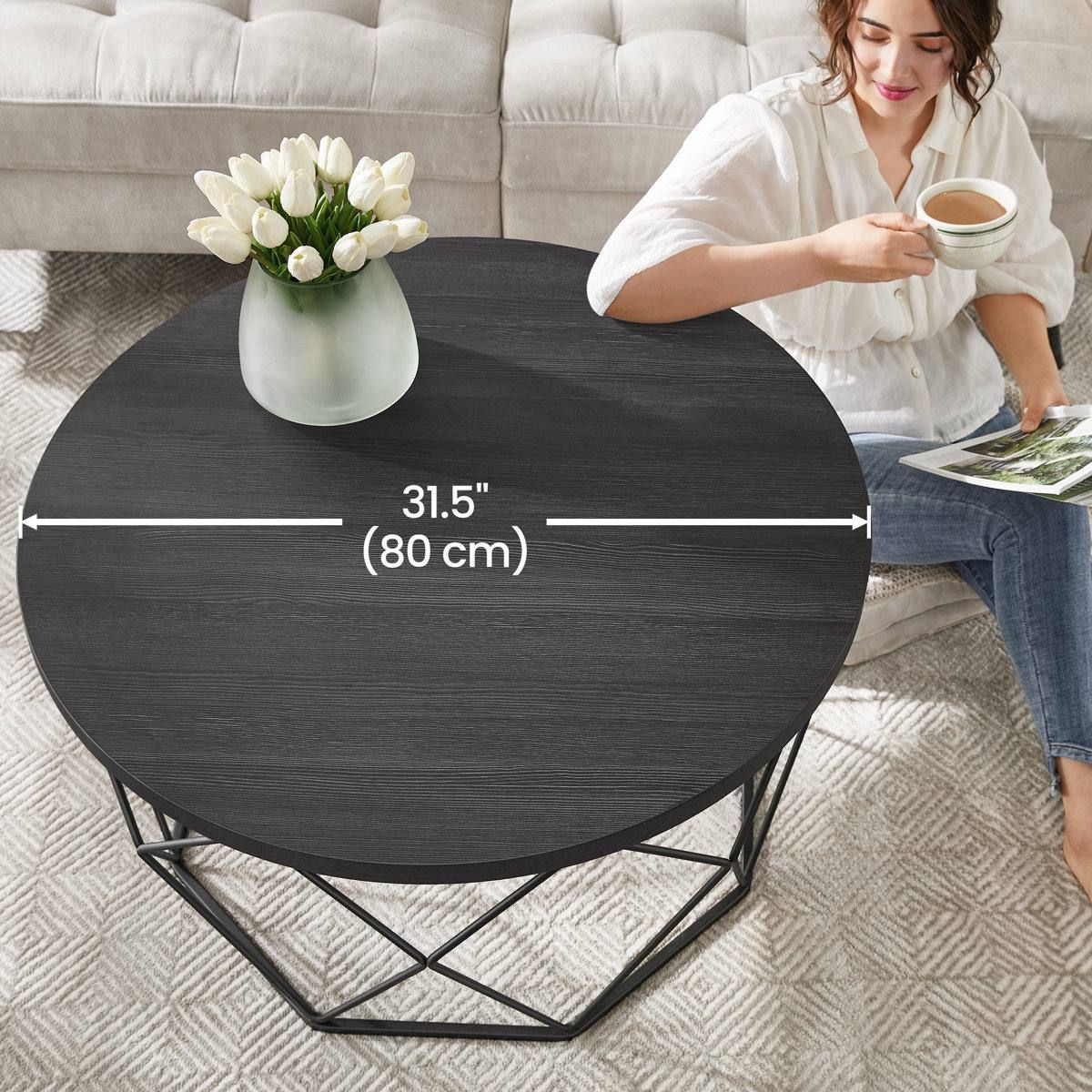VASAGLE Black Coffee Table – Brand New, Boxed  3