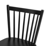 Solid Wood Windsor Dining Chairs – Set of 4 – Black 8
