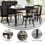 Ballarat Commercial Grade Heavy Duty Solid Wood Dining Table – Dark Brown – NEW IN BOX 4