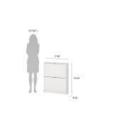 Aula 6-Pair Shoe Storage Cabinet – White 4