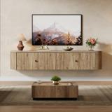  55” Floating TV Stand – Wall Mounted TV Console  4