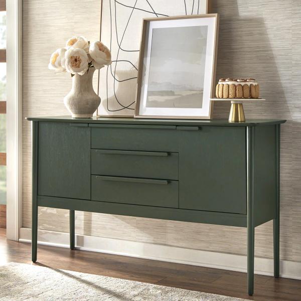 60" Roman Buffet Cabinet – Olive Green (75700OLG) New