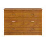 Allyannah 47” 6-Drawer Double Dresser – Amber Walnut | Brand New in Box 4