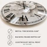 Cosmic Fractal Flowers In Light Blue – Fractals Wall Clock – Medium – CLM84250-C23 3