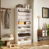9-Tier Shoe Storage Cabinet – White 1