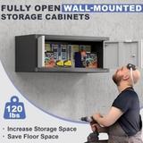 Metal Wall-Mounted Garage Storage Cabinet – Gray 4