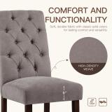 Artemisia Tufted Upholstered Dining Chairs (Set of 2) – Taupe 3